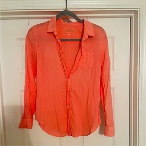 Coral Button-Up Shirt